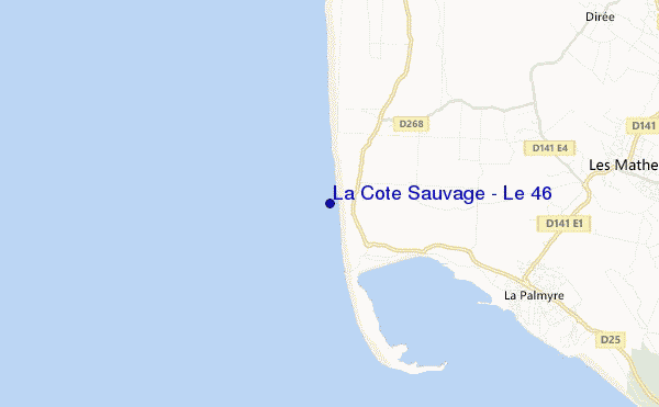 mappa di localizzazione di La Cote Sauvage - Le 46