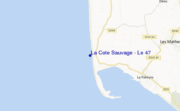 mappa di localizzazione di La Cote Sauvage - Le 47