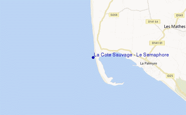 mappa di localizzazione di La Cote Sauvage - Le Sémaphore
