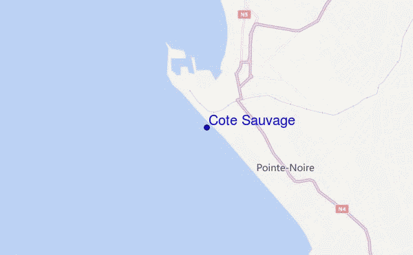 mappa di localizzazione di Cote Sauvage