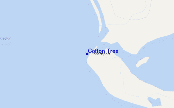 mappa di localizzazione di Cotton Tree