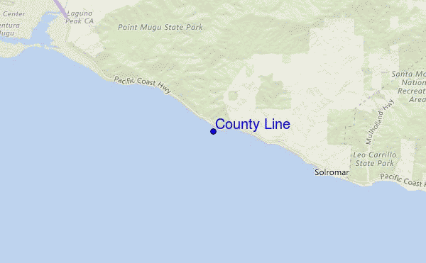 mappa di localizzazione di County Line