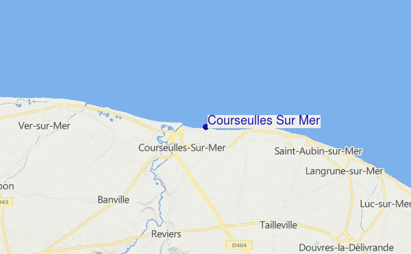 mappa di localizzazione di Courseulles Sur Mer