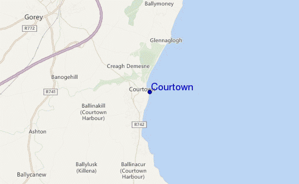 mappa di localizzazione di Courtown