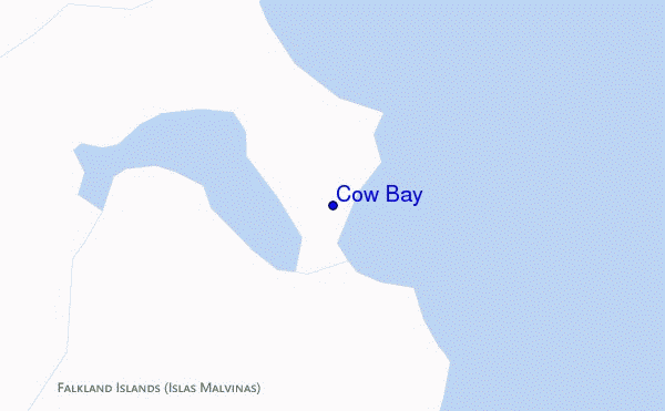 mappa di localizzazione di Cow Bay