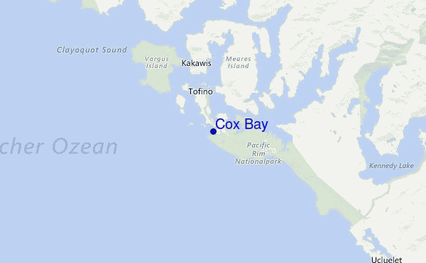 Cox Bay Location Map