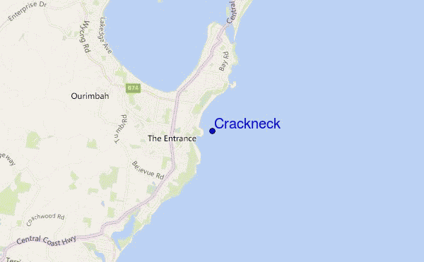 mappa di localizzazione di Crackneck