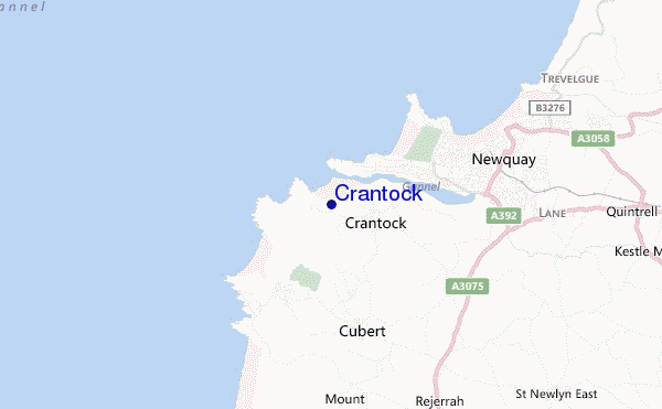 mappa di localizzazione di Crantock