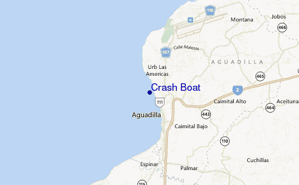 mappa di localizzazione di Crash Boat