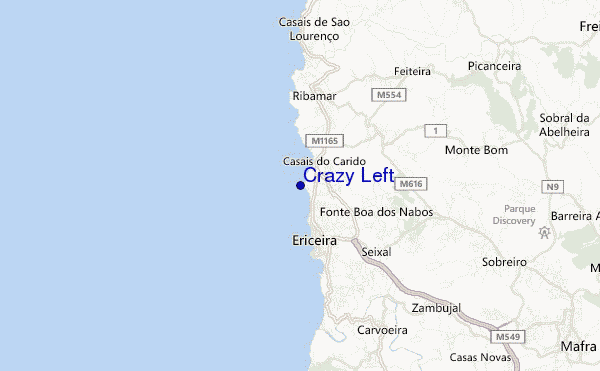 mappa di localizzazione di Crazy Left