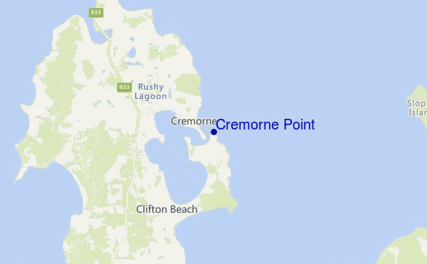 mappa di localizzazione di Cremorne Point