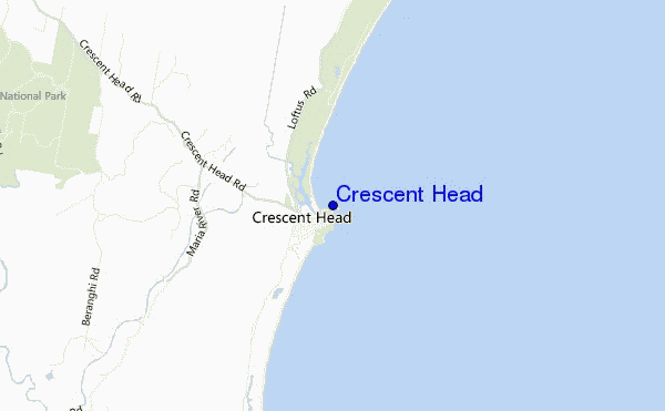 mappa di localizzazione di Crescent Head
