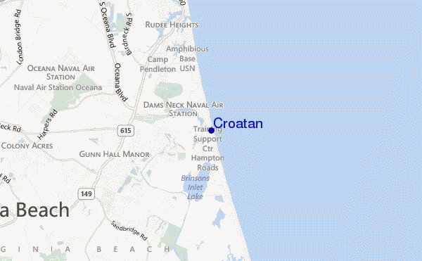 mappa di localizzazione di Croatan