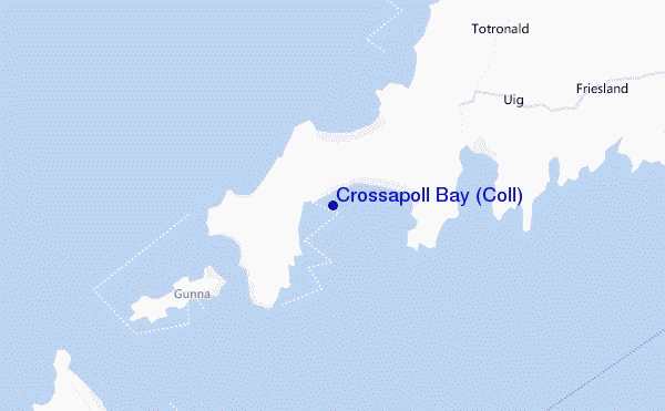 mappa di localizzazione di Crossapoll Bay (Coll)