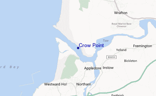 mappa di localizzazione di Crow Point
