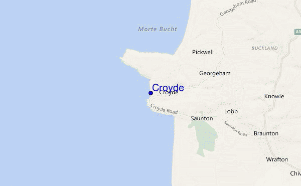 mappa di localizzazione di Croyde