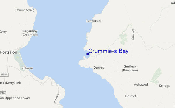 mappa di localizzazione di Crummie's Bay