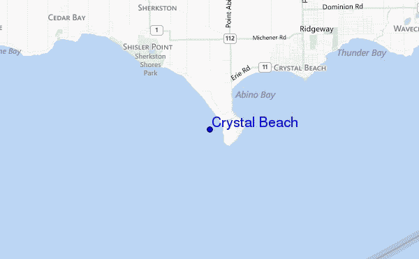 mappa di localizzazione di Crystal Beach
