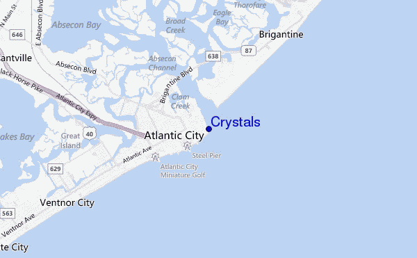 mappa di localizzazione di Crystals