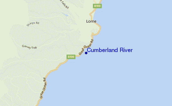 mappa di localizzazione di Cumberland River