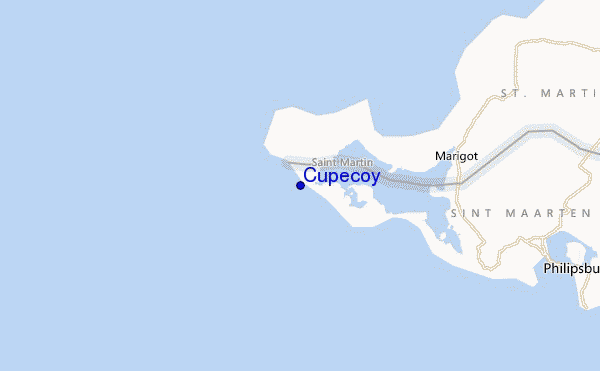 mappa di localizzazione di Cupecoy