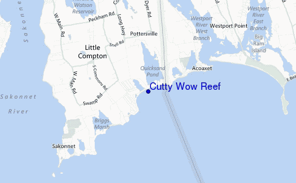 mappa di localizzazione di Cutty Wow Reef