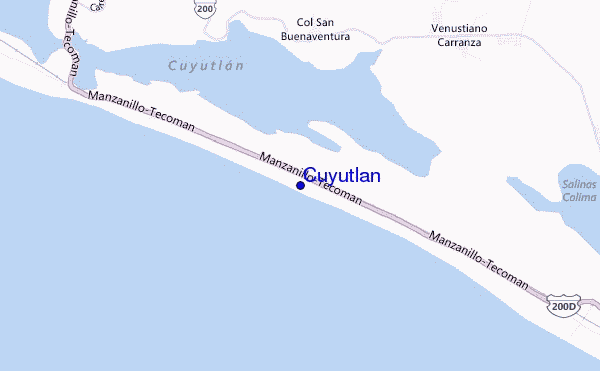 mappa di localizzazione di Cuyutlan