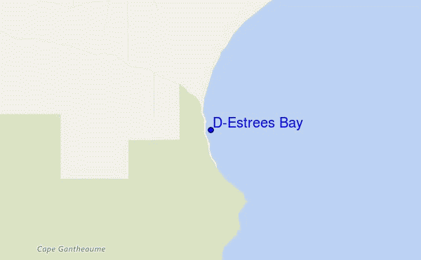 mappa di localizzazione di D'Estrees Bay