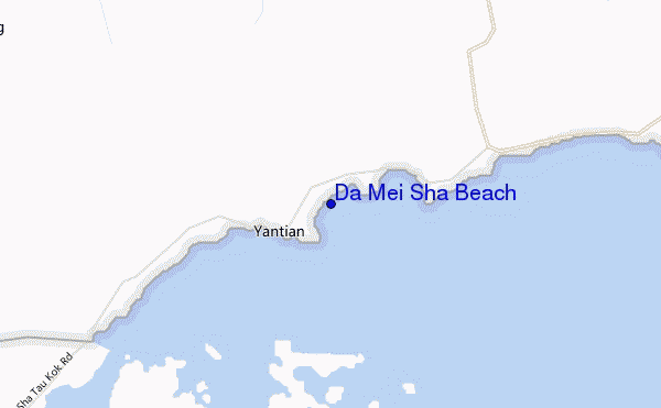 mappa di localizzazione di Da Mei Sha Beach
