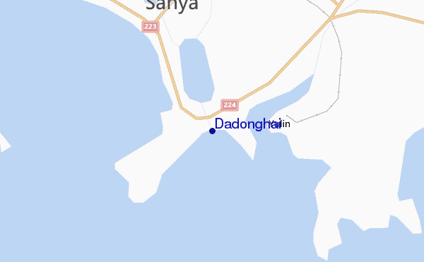 mappa di localizzazione di Dadonghai