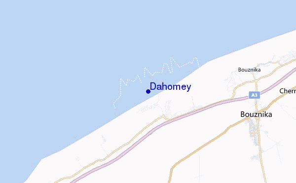 mappa di localizzazione di Dahomey