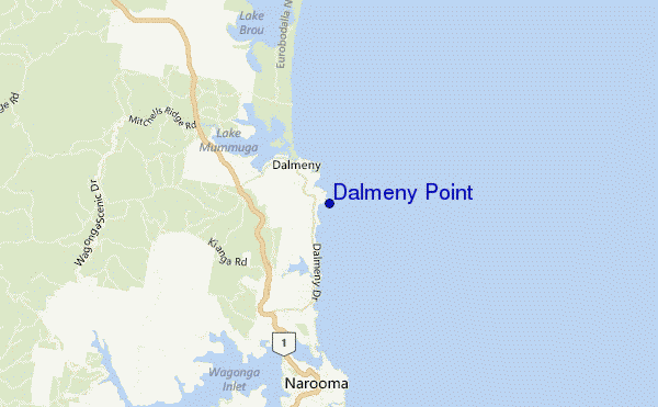 mappa di localizzazione di Dalmeny Point