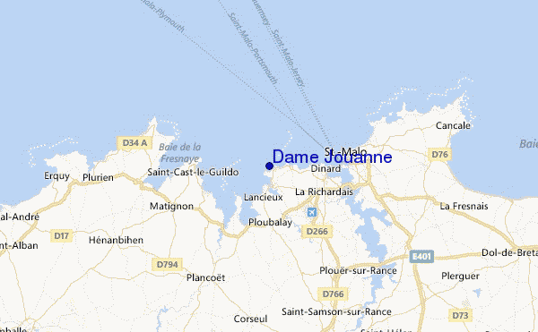 Dame Jouanne Location Map