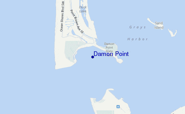mappa di localizzazione di Damon Point