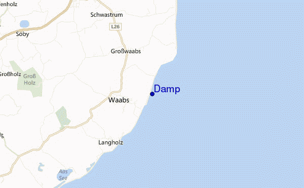 mappa di localizzazione di Damp