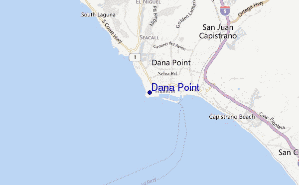 mappa di localizzazione di Dana Point