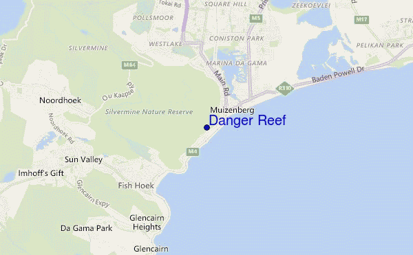 mappa di localizzazione di Danger Reef