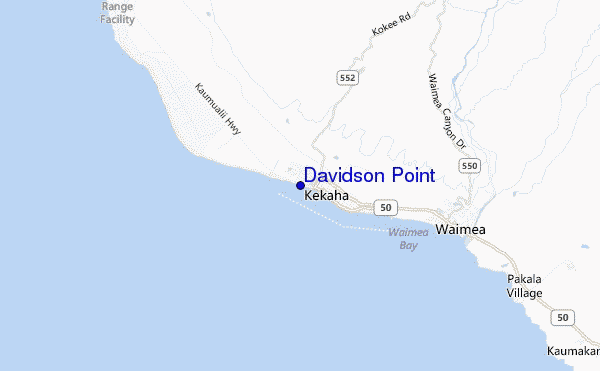 mappa di localizzazione di Davidson Point