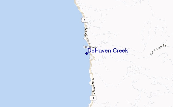 mappa di localizzazione di De Haven Creek