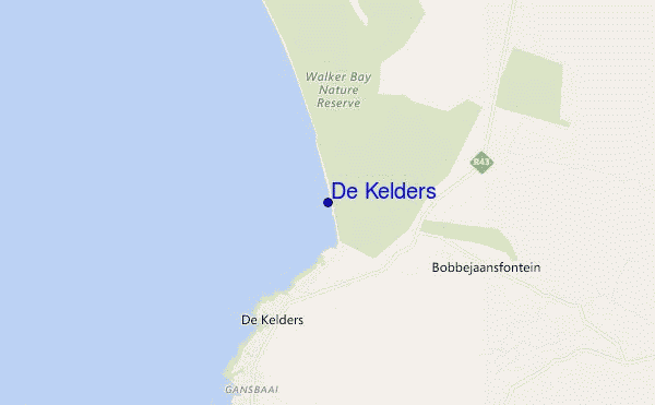 mappa di localizzazione di De Kelders