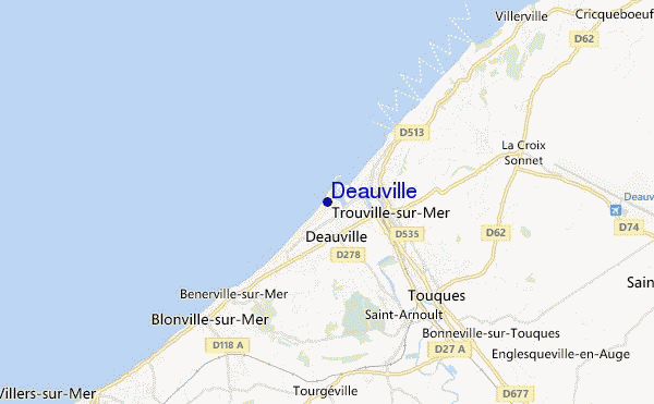 mappa di localizzazione di Deauville