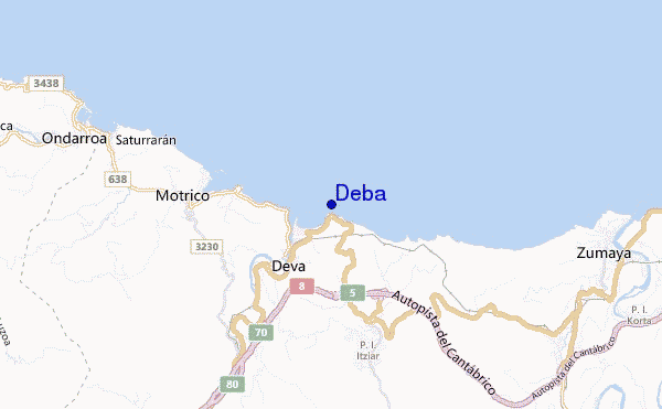 mappa di localizzazione di Deba