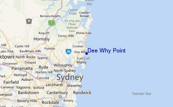 Dee Why Point Location Map