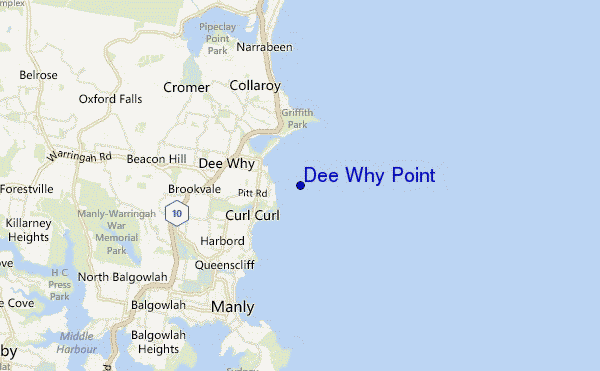 mappa di localizzazione di Dee Why Point