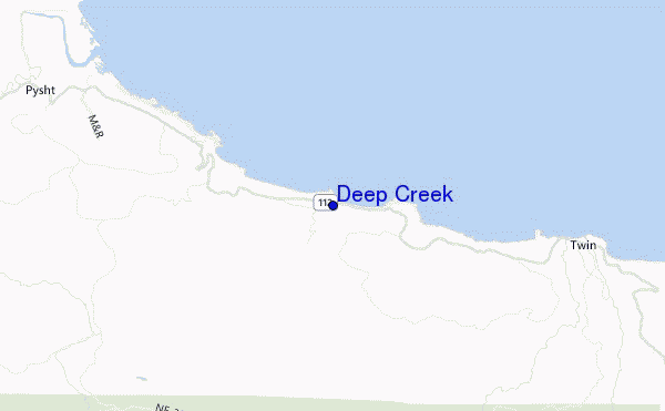 mappa di localizzazione di Deep Creek