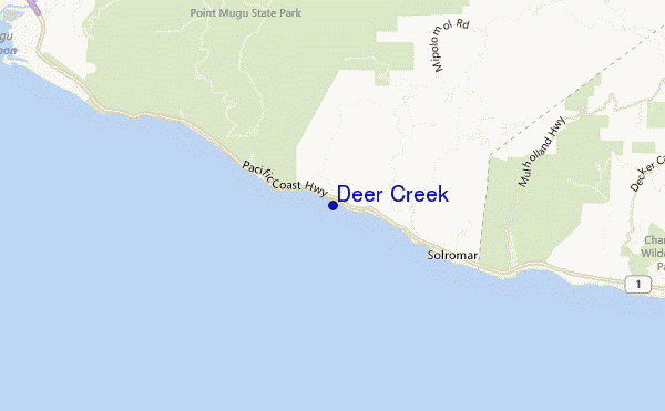 mappa di localizzazione di Deer Creek