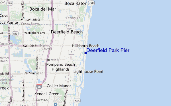 mappa di localizzazione di Deerfield Park Pier