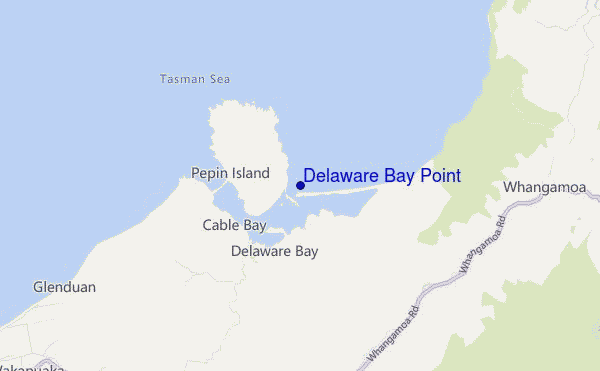 mappa di localizzazione di Delaware Bay Point