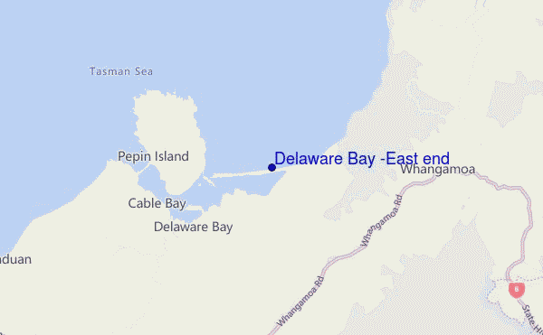 mappa di localizzazione di Delaware Bay (East end)