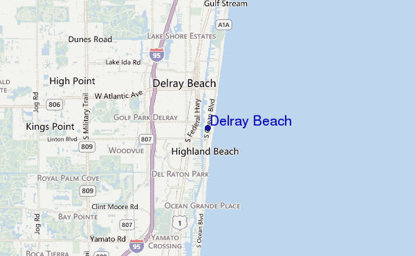 mappa di localizzazione di Delray Beach